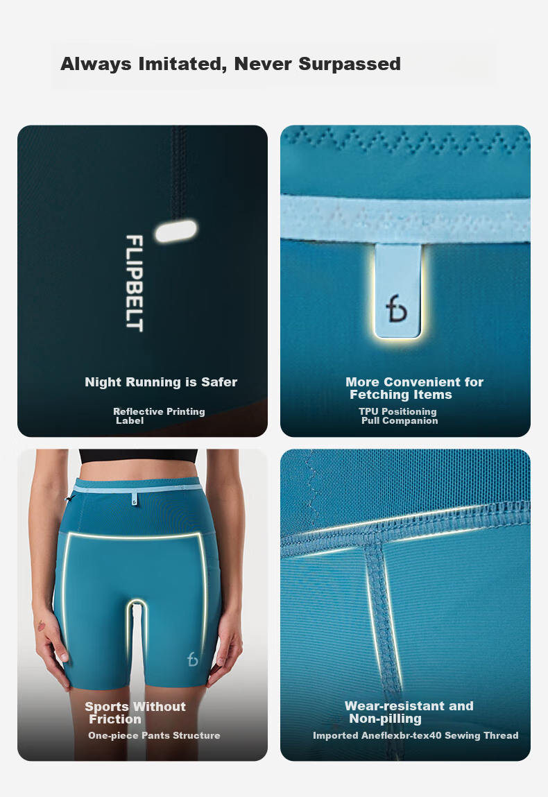 Feibite Kangaroo Pants 3.0, Summer Ultra-Thin Quick-Dry Elastic Sports Pants, Marathon Running Training Pants for Women And Men, Deep Sea Green, Size S 2