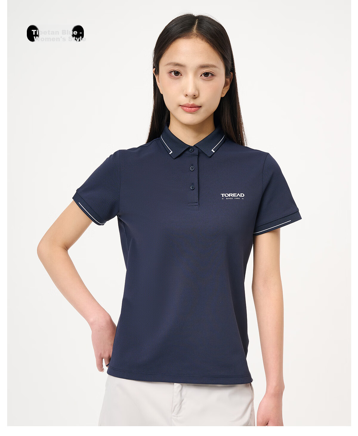 TOREAD Women's Short-Sleeve T-Shirt, Spring And Summer Business Polo Shirt, Outdoor Functional Sweat-Wicking Quick-Dry Breathable Tee, TAJJCN82837 14