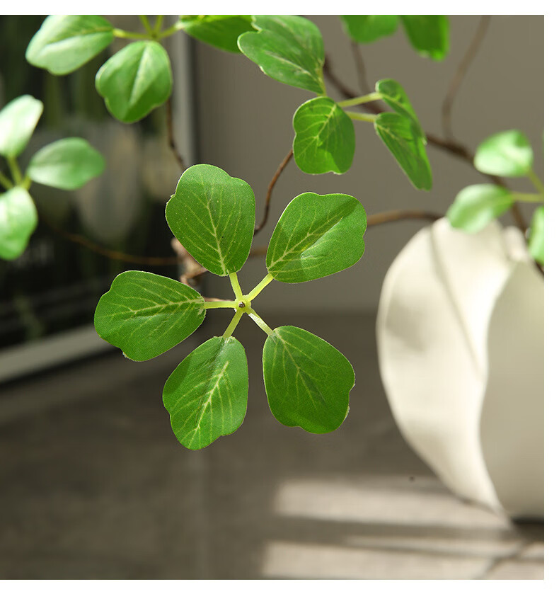 Fanyejia Artificial Green Plant with Realistic Monstera Leaves, Zen-Inspired Artificial Flowers for Indoor Living Room, Entryway Decoration, And Home Decor Ornament 11