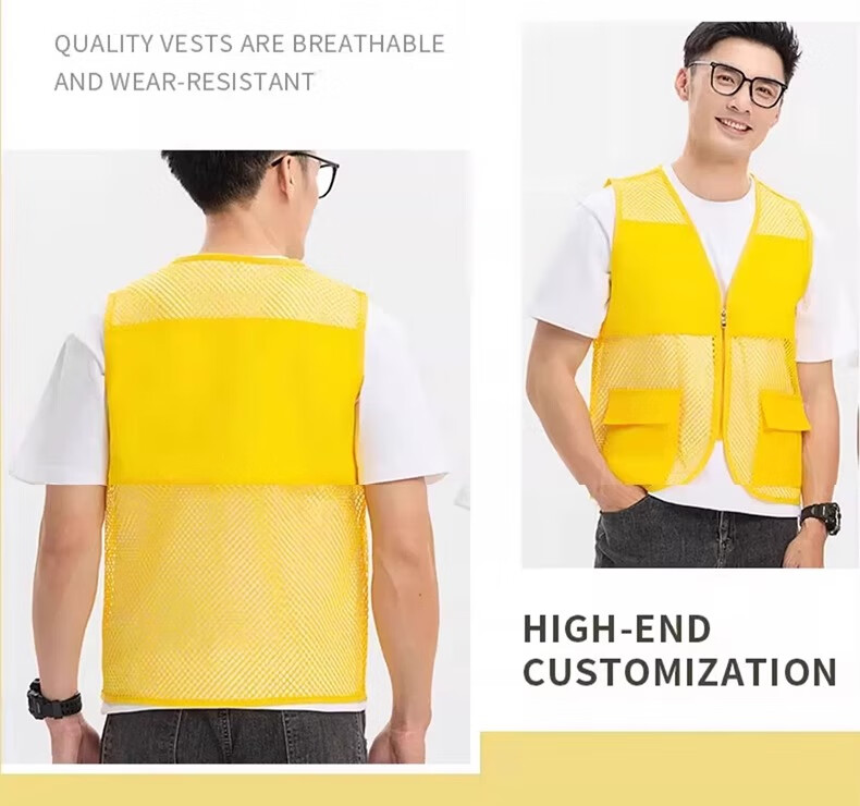 Laorui Work Vest, Summer Logistics Delivery, Instant Food Delivery Rider, Mesh Breathable Workwear Vest, Customizable 4