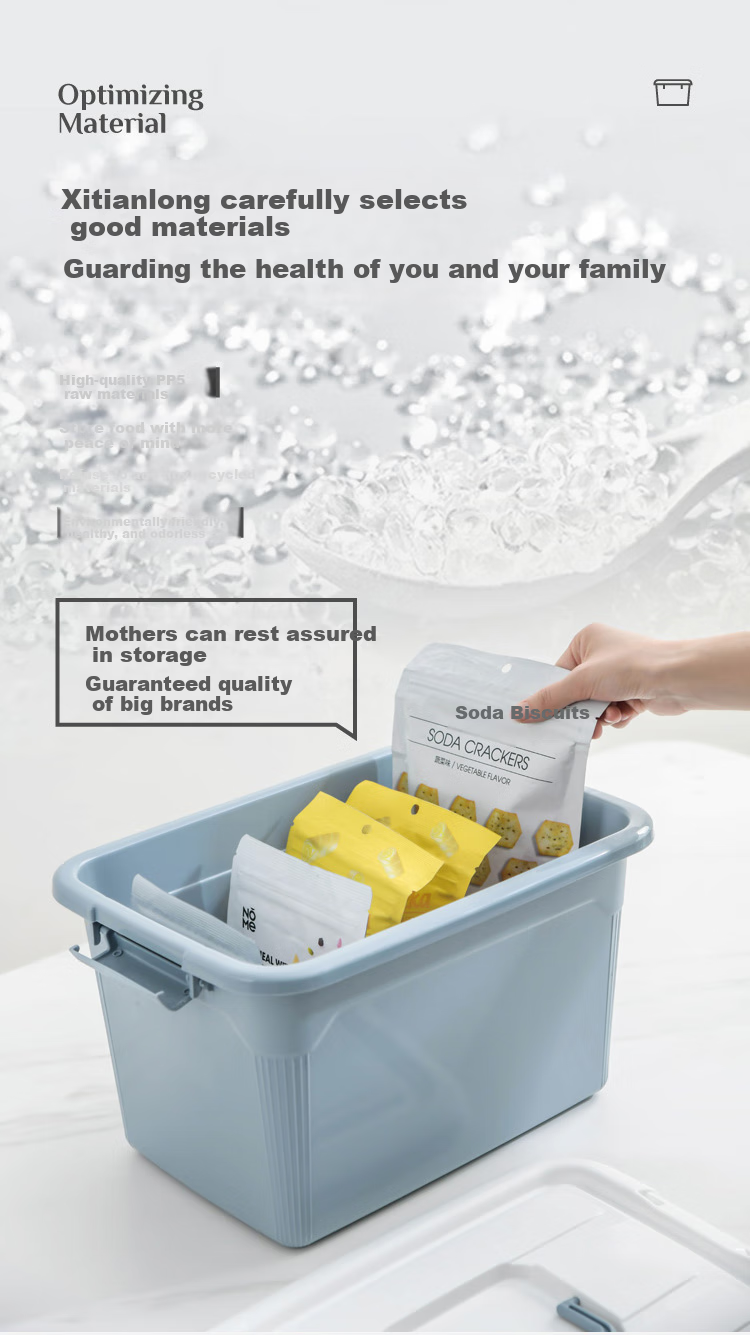 Xitianlong Plastic Storage Box, Thickened Large Size, for Clothes, Snacks And Toys, Car Organizer, 13L Capacity, 1 Piece, without Wheels 9
