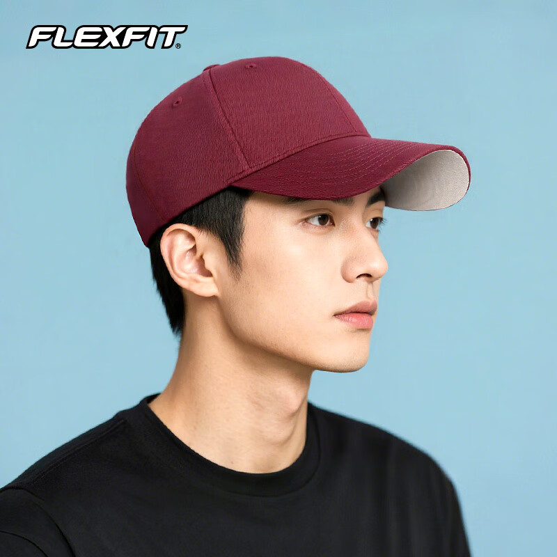 FLEXFIT, Same Style As Mei Team, Fully Enclosed Large Brim Baseball Cap for Men And Women, High Crown Sun Protection Visor Cap, Outdoor Casual Hat