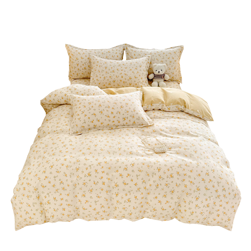 Wuyinliangpin 100% Pure Cotton Duvet Cover, All-Cotton Double Bed, Student Dormitory Home Bedding, Quilt Cover Single Piece 200*230cm