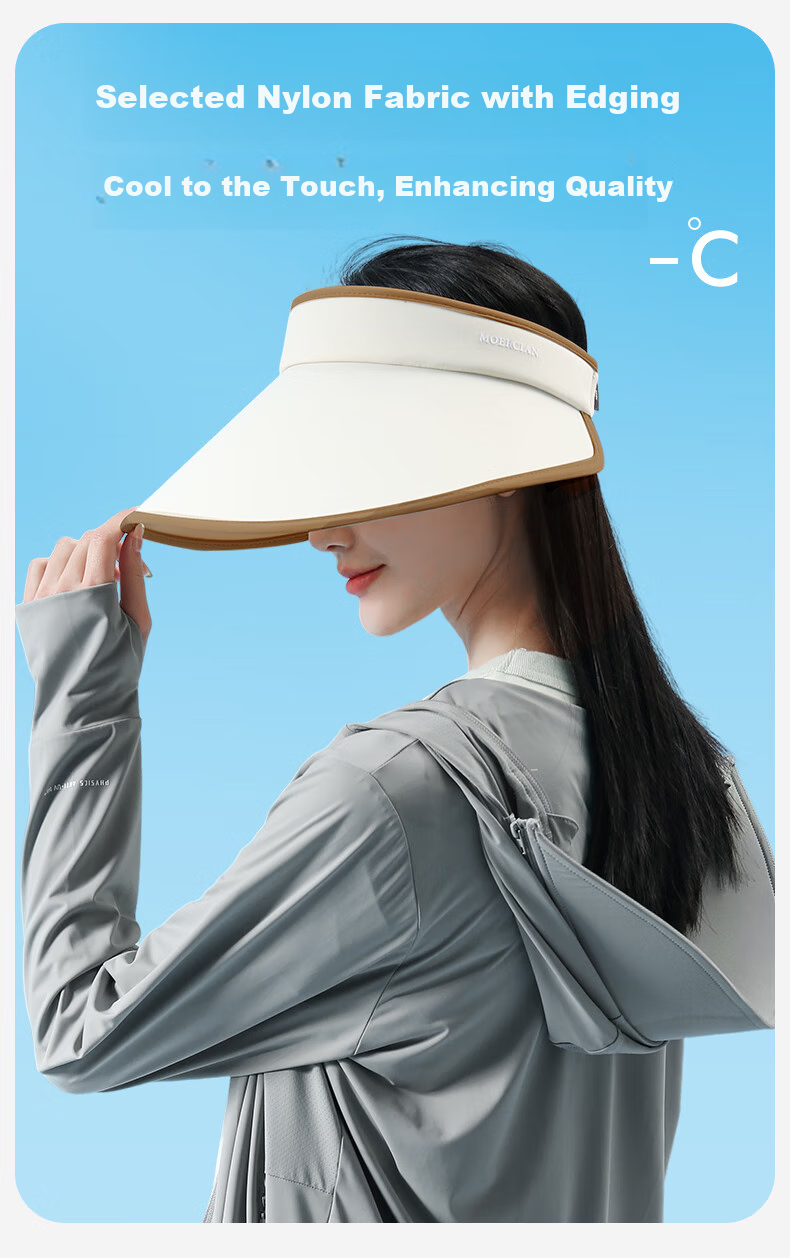 MOERCIAN Sun Protection Hat for Women, Wide Brim Outdoor Hat, Foldable Visor Sunhat for Summer UV Protectio 6
