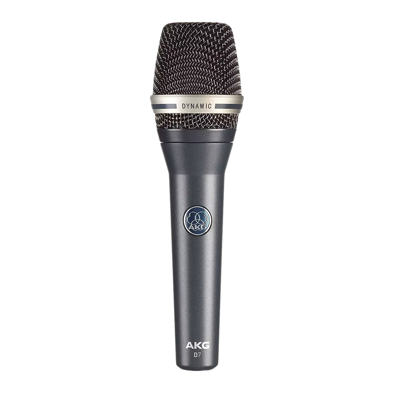 AKG D7 Reference Dynamic Microphone, Wired Karaoke Performance Stage Live Recording Host Chorus Vocal Home Singing Microphone