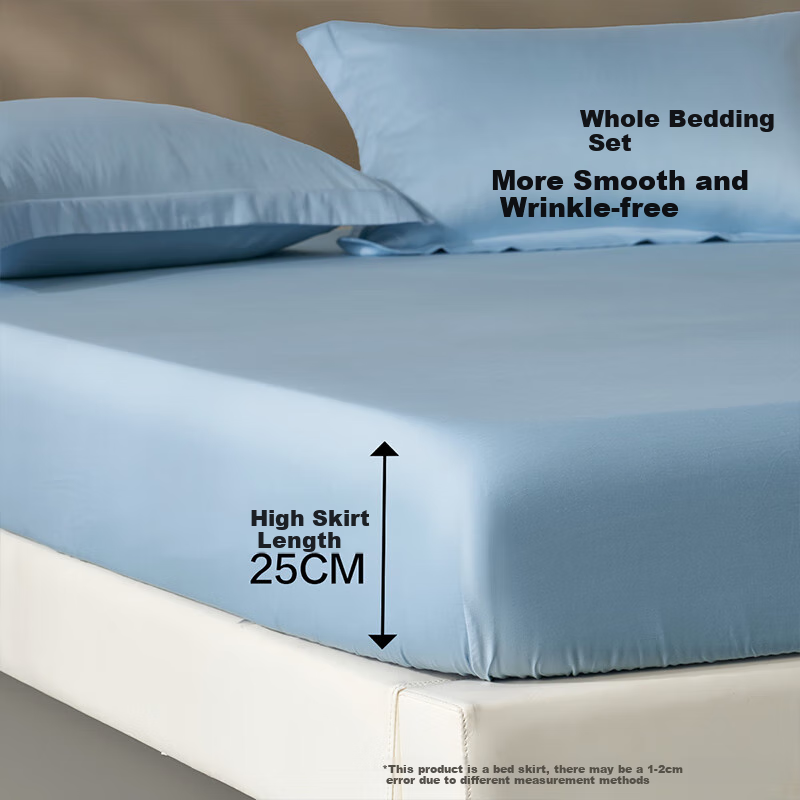 Bailisi Cotton Fitted Sheet, 100% Long-Staple Cotton, Pure Cotton Bed Cover, Mattress Protector, Full Coverage, Dirt-Proof, 60S Long-Staple Cotto