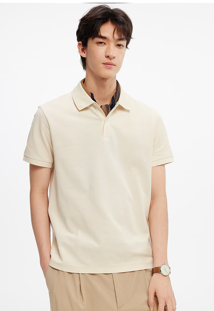 Semir POLO Shirt for Men, Summer Moisture-Wicking Quick-Dry Simple Solid Color Short-Sleeve T-Shirt, Slim-Fit Top 101325115105 17
