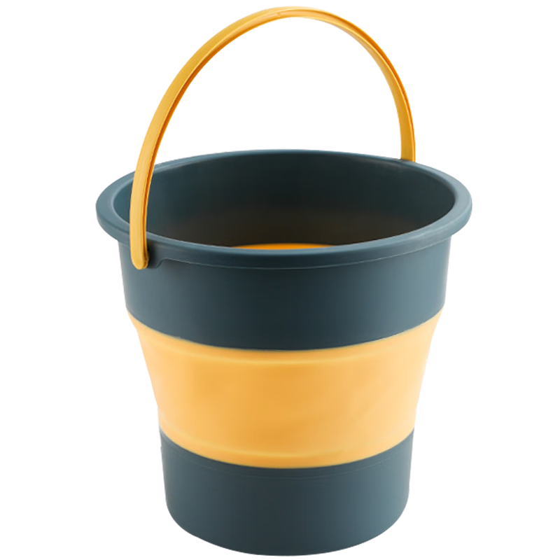 Ansairui Folding Water Bucket, Portable Car Washing Bucket, Fishing Bucket, Water Bucket for Home Use And Storage, 10L, Blue, 7A00873