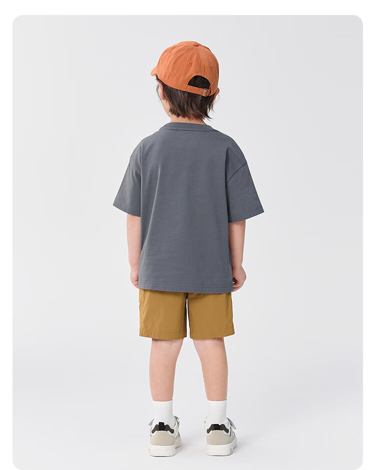 BALABALA Children's Short-Sleeve T-Shirt, Boys And Girls Top, Kids' Clothing Summer Wear [Same As In-Store], 202225117211 11