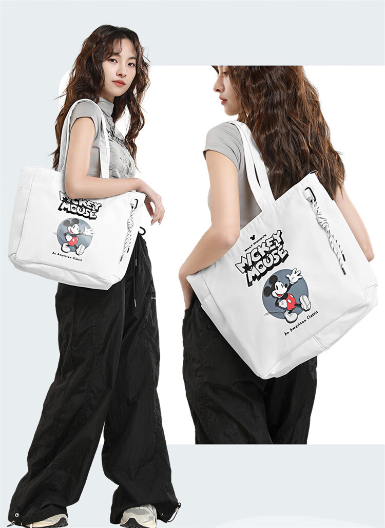 Disney Large Capacity Lightweight Fabric Laptop School Commuter Travel Bag for Women 9