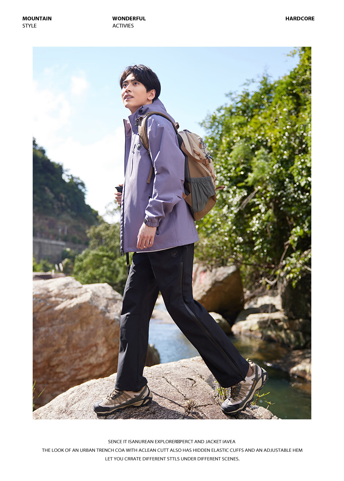 Panda Camel Series Waterproof Functional Outdoor Hiking Pants for Men and Women Spring Summer M 9