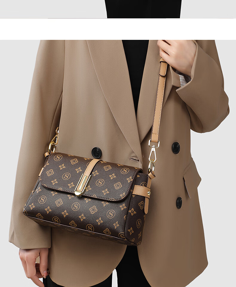 Aiqinghai Handbag, Women's Crossbody Bag, Shoulder Bag, Large Capacity, Light Luxury, Niche Brand, Birthday And Mother's Day Gift, Practical Present for Mom 2