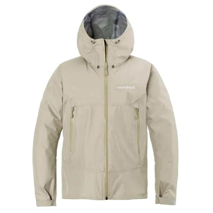 Mont·bell Women's Waterproof Windproof Breathable Hard Shell Jacket 1128730, Ivory White, Size L