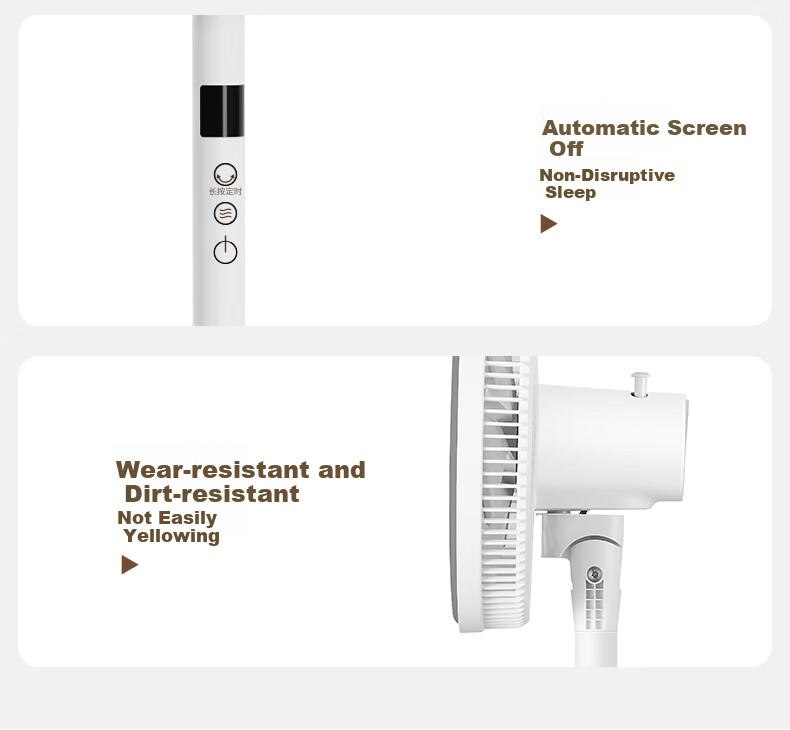 AIRMATE Electric Fan, Home Soft Wind Floor Fan, Desktop Small Fan, High Air Volume, Voice Control, Remote Control, Energy-Saving, Oscillating, Dormitory Seven-Blade Quiet Standing Fan FS35-SR106 20