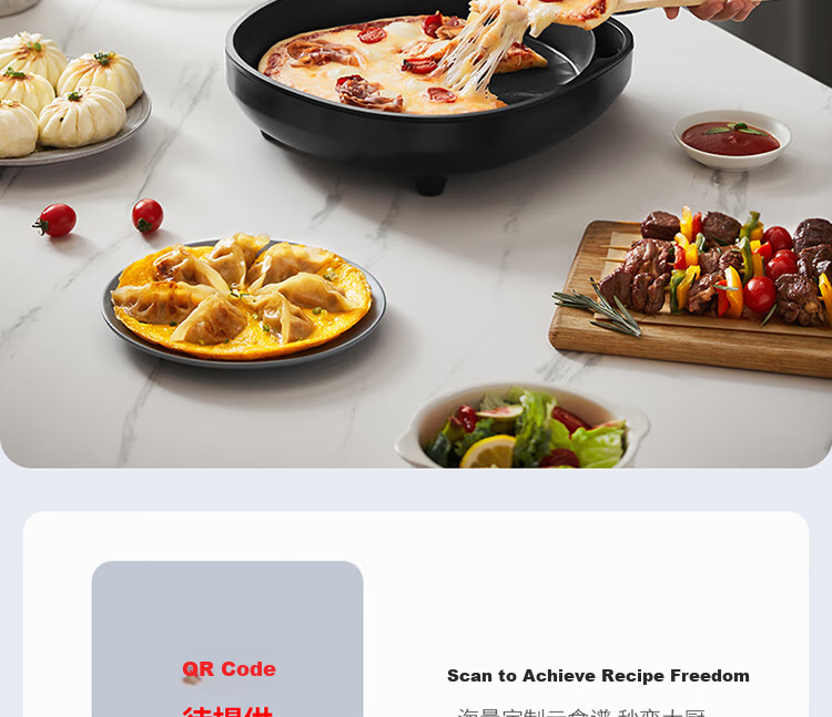 Joyoung Home Use 36mm Deep Electric Griddle Breakfast Maker, Double-Sided Heating Pancake Pan JK30-GK128 23