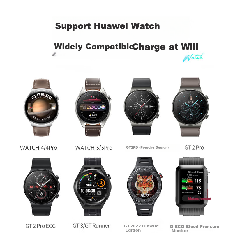 CangHua Magnetic Charging Cable Compatible with Huawei Watch 5/4/3/D2/GT6Pro/GT5/GT4/GT3/Fit4Pro/Ultimate2, Fast Charging Dock for Watch Charger