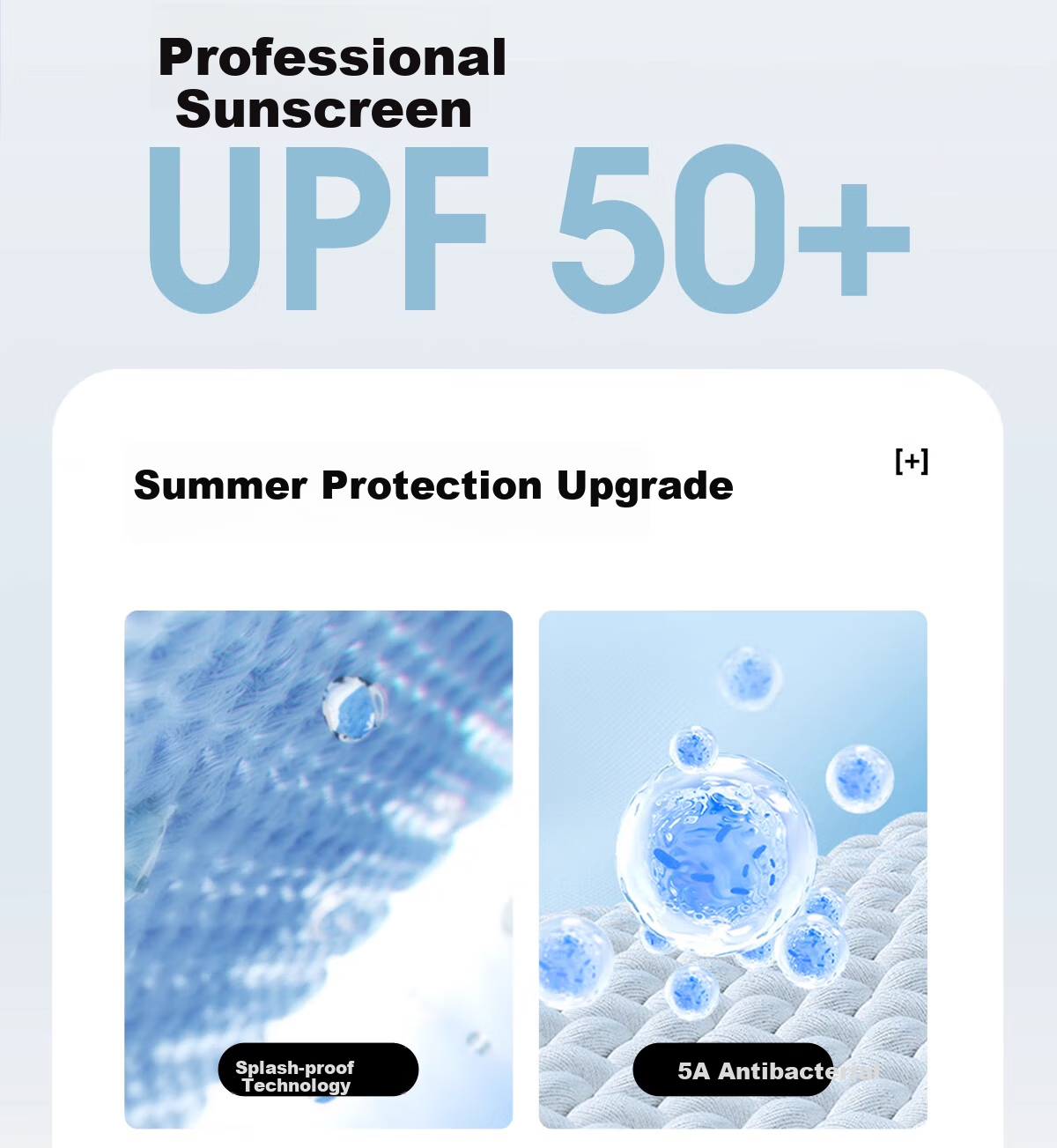 CAMEL Outdoor Sun Protection Clothing UPF50+, Unisex Water-Repellent Sun Protection Jacket A35BA45088 S 3