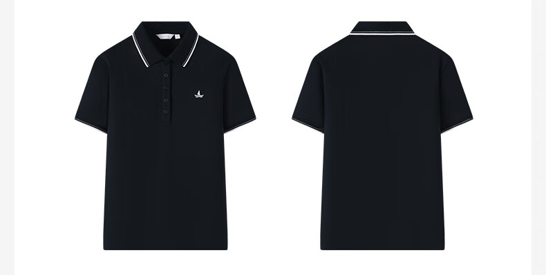 Navigare Women's Basic Collared T-Shirt, Commuter Short-Sleeve Polo Shirt, 2325525529 47