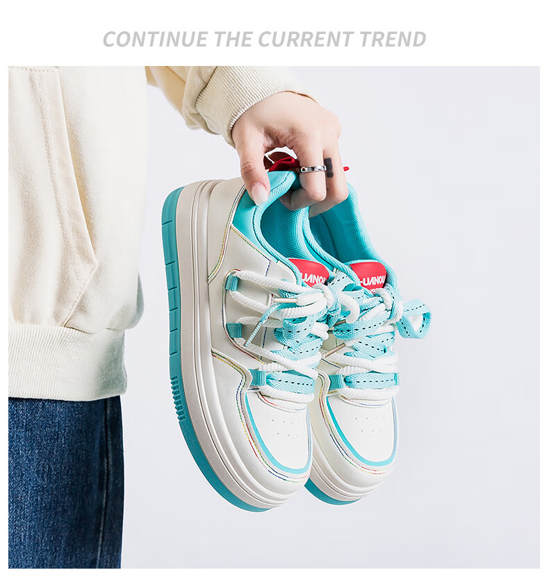 Global Unique Lemon Yellow Women's Sneakers 2026 Spring New Thick Sole Casual Shoes 11
