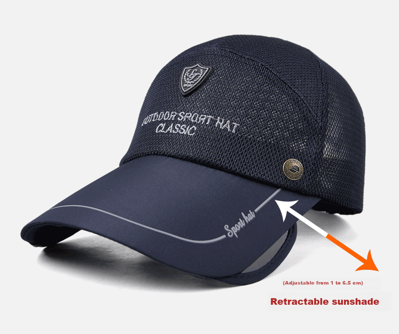 Denssyne Men's Summer Outdoor Sun Protection Hat, Adjustable Wide Brim Sunshade Hat for Women, UV-Resistant Breathable Mesh Baseball Cap 3