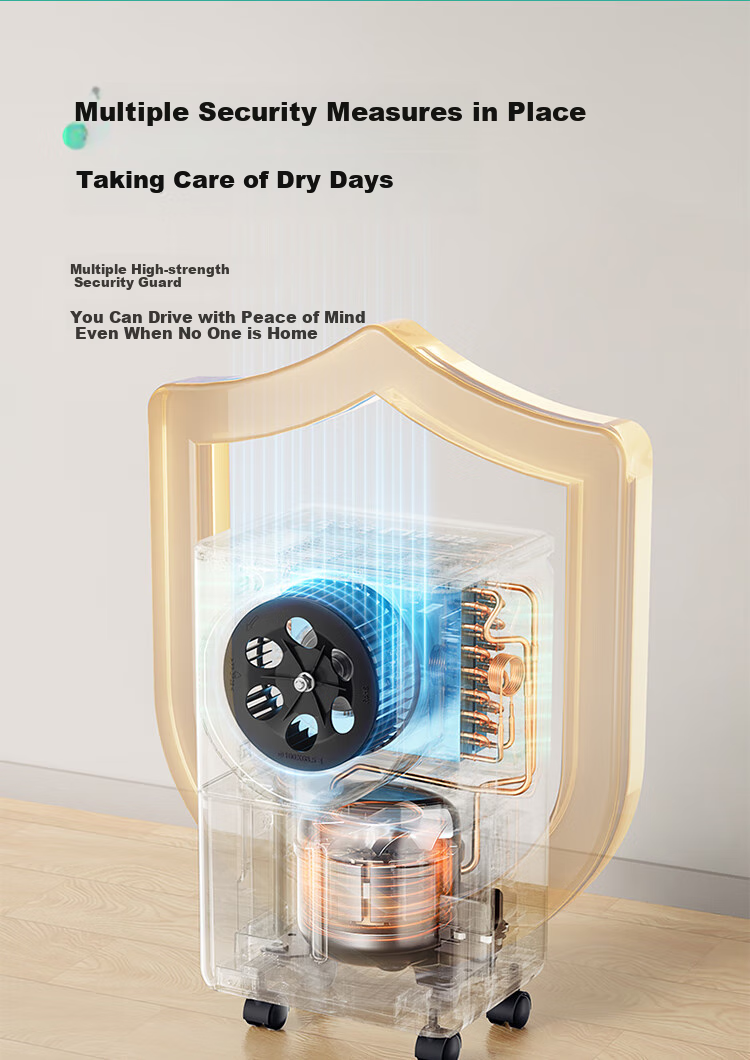 Midea Dehumidifier, 12L/day Capacity, Self-Operated Home Use for 20㎡, Quiet Operation, Compact Size, Suitable for Living Room And Bedroom, Moisture-Proof, Clothes Drying, Dehumidification Device CF12BD/N7-DO 13