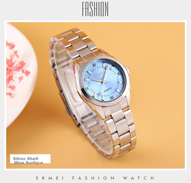 Skmei Fashionable, Unique, Light Luxury High-End Calendar National Watch Quartz Wristwatch Mechanical Style Women's Birthday Gift 7070 11