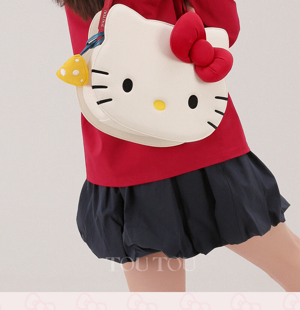 Toutou Hello Kitty Kitten Shoulder Bag, Underarm Bag, Birthday Gift for Best Friends, Tote Bag 30