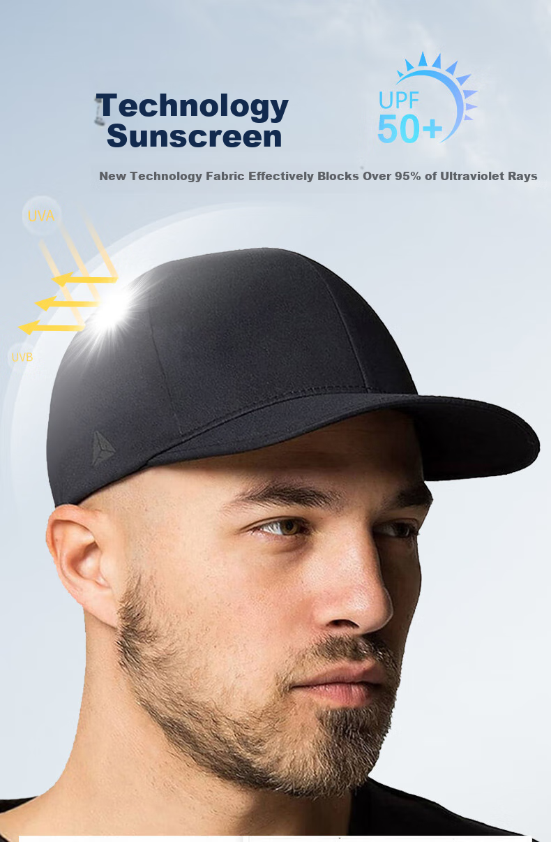 FLEXFIT DELTA180 Celebrity-Style Wide Brim Baseball Cap, Outdoor Sun Protection, Full Enclosure Visor Hat, L/XL 10