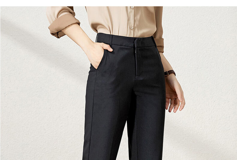 Langsha Women's Spring Summer Thin Suit Pants Pencil Pants Cigarette Pants Professional Workwear Commuter Casual Trousers 24