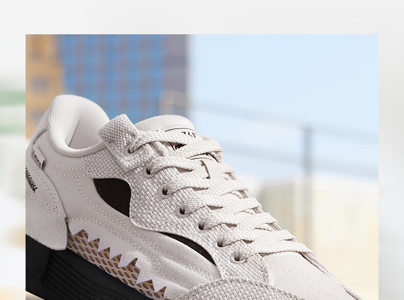 361° Women's Canvas Shoes, Spring And Summer Casual Breathable Flat Shoes, Low-Top Versatile Sneakers, 682526604-3 9