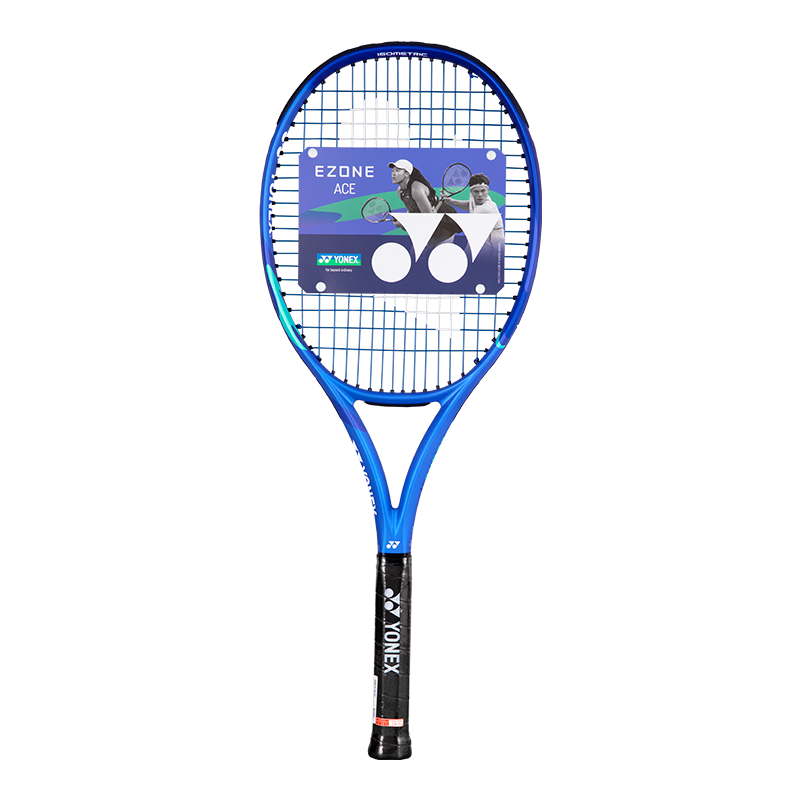 YONEX Tennis Racket, Full Carbon Fiber, Competition Offensive, 8th Generation EZONE ACE Royal Blue, Pre-Strung G2, Pre-Strung 260 Grams