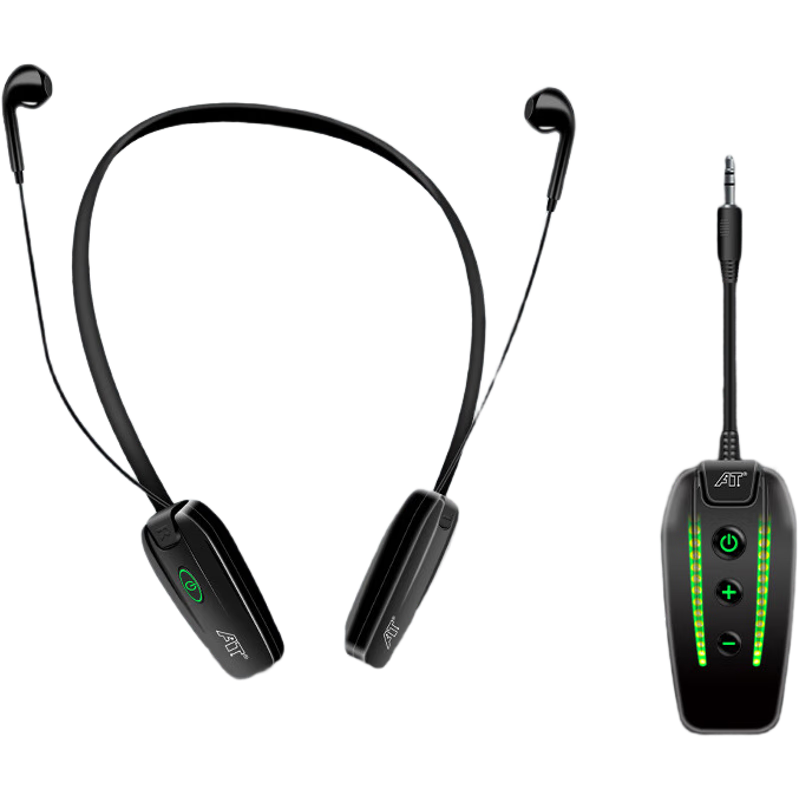 ISK EX60PRO Wireless Monitoring Headphones One-To for Mobile Phones, Computers, Sound Cards, Live Streaming, Singing, Recording, Stage Team Monitoring with Headphone Return, Stereo Neckband Headphones