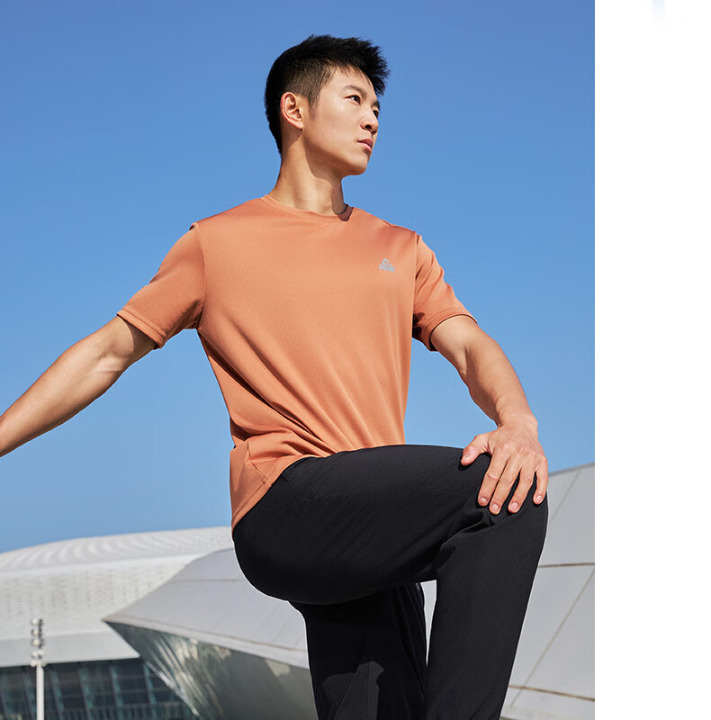 Peak Men's Summer Short Sleeve Quick-Dry Breathable Sports Loose Running Base T-Shirt DF652471 88