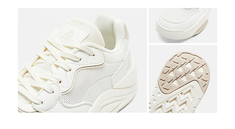 PEAK Taiji Manxing Canvas Shoes, Women's Mesh Shoes for Summer, Wear-Resistant, Versatile, Thick-Soled, Lightweight Casual Sneakers for Women, DB520238 8