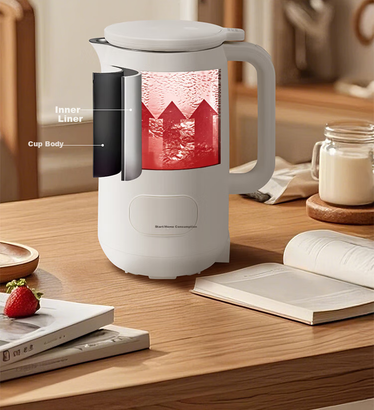 Panasonic Soy Milk Maker, Blender, Heating Function, Home Use, Quiet Operation, Noise Reduction, 600ml Capacity, Fully Automatic, Multifunctional, Non-Coated, 316L Stainless Steel, Programmable, Baby Food Supplement, MX-H3601CSQ 7