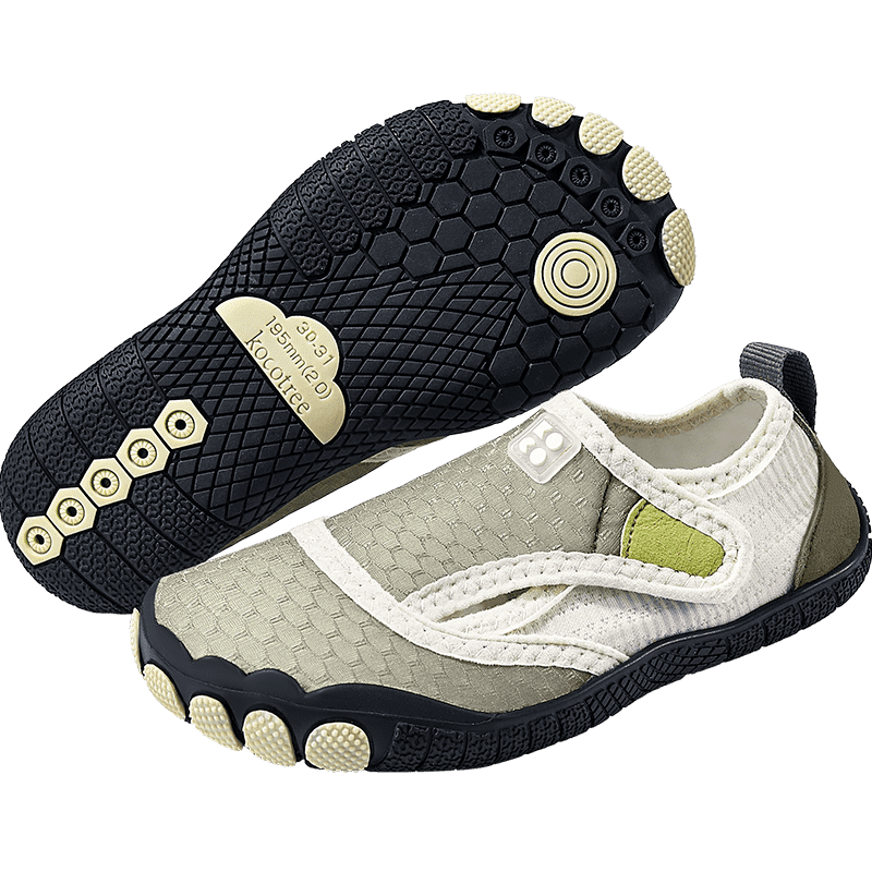 Kocotree KK Tree Kids Creek Shoes Non-Slip Cut-Resistant Baby Beach Swimming Water Shoes Moss Gray Green