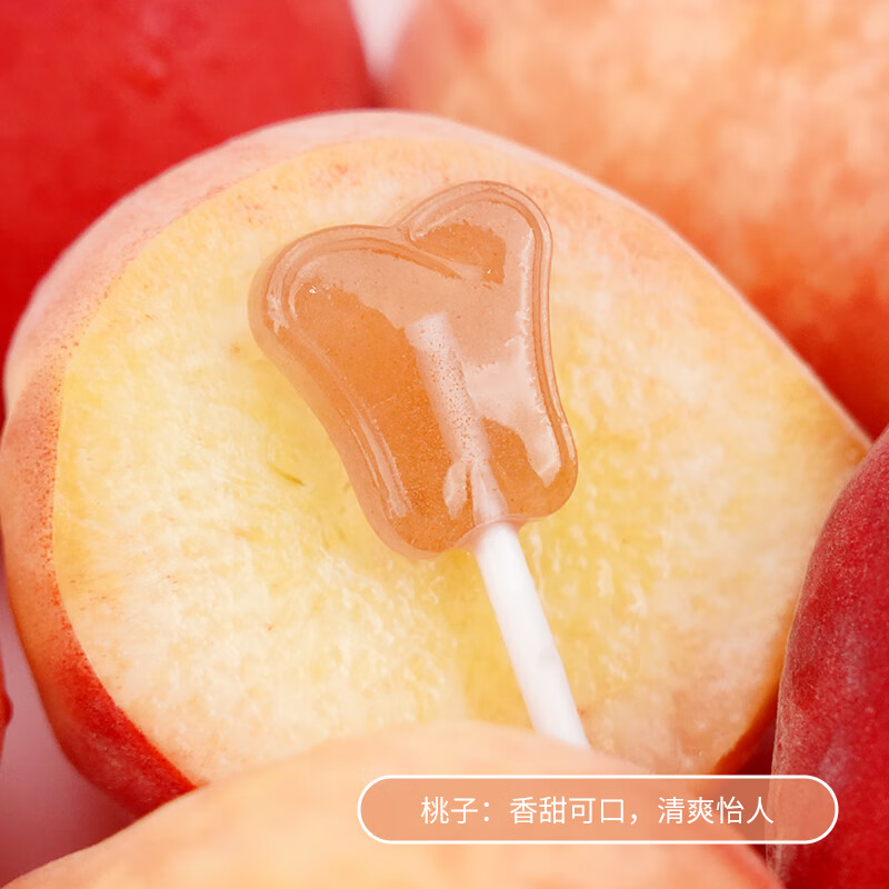 倍齿乐 果VC儿童棒棒糖 8g*16支 草莓/桃子/葡萄/芒果 0蔗糖棒棒糖