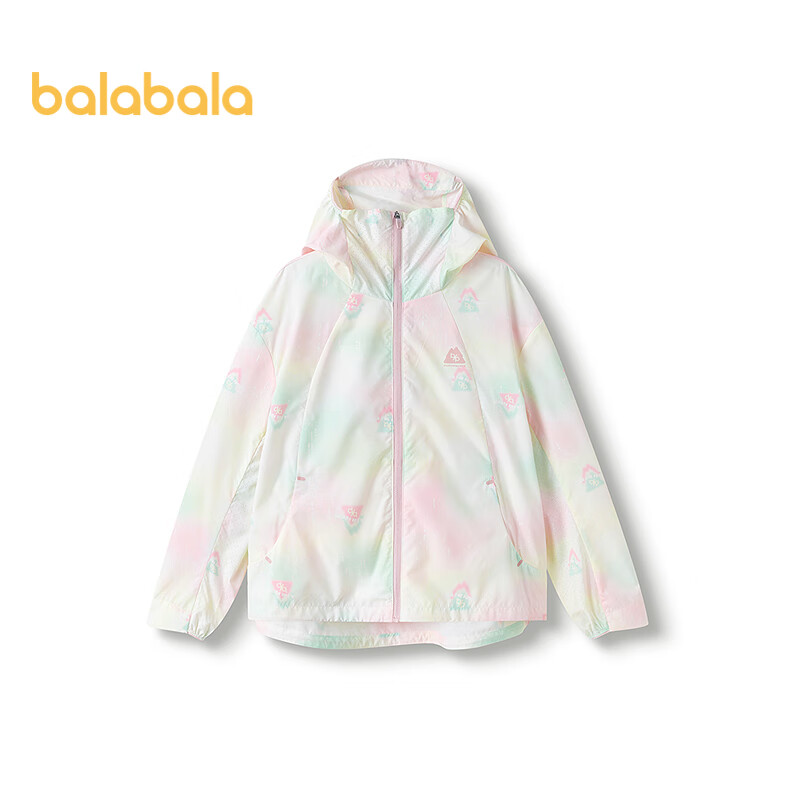 BALABALA Kids Sun Protection Jacket Girls Summer 2025 Lightweight Skin Jacket 202225105002