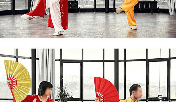 Extreme Space Folding Fan Kung Fu Fan Martial Arts Performance Dance Fan Birthday Gift Chinese Style One Foot Double-Sided Tai Chi Fan 6