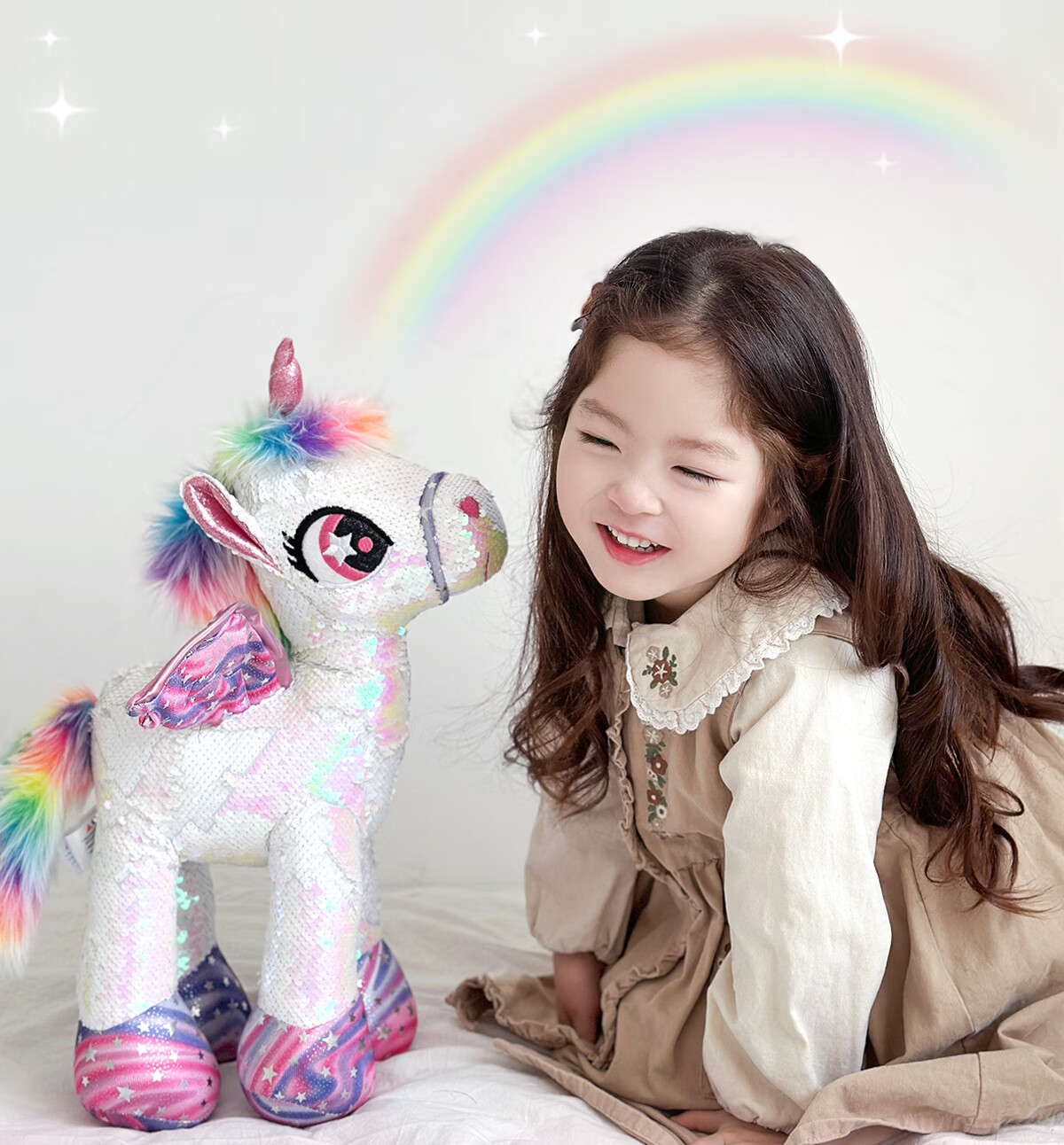 Liangpiandujiaoshou Crossbody Bag, Children's Horse Year Little Horse Doll, Cherry Blossom Pink, Cute Birthday Gift 1