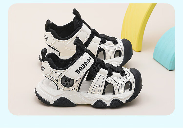 Babu Bean Boys' Summer Breathable Toddler Sandals 105352019 Navy Blue/Light Moon Size 25 5