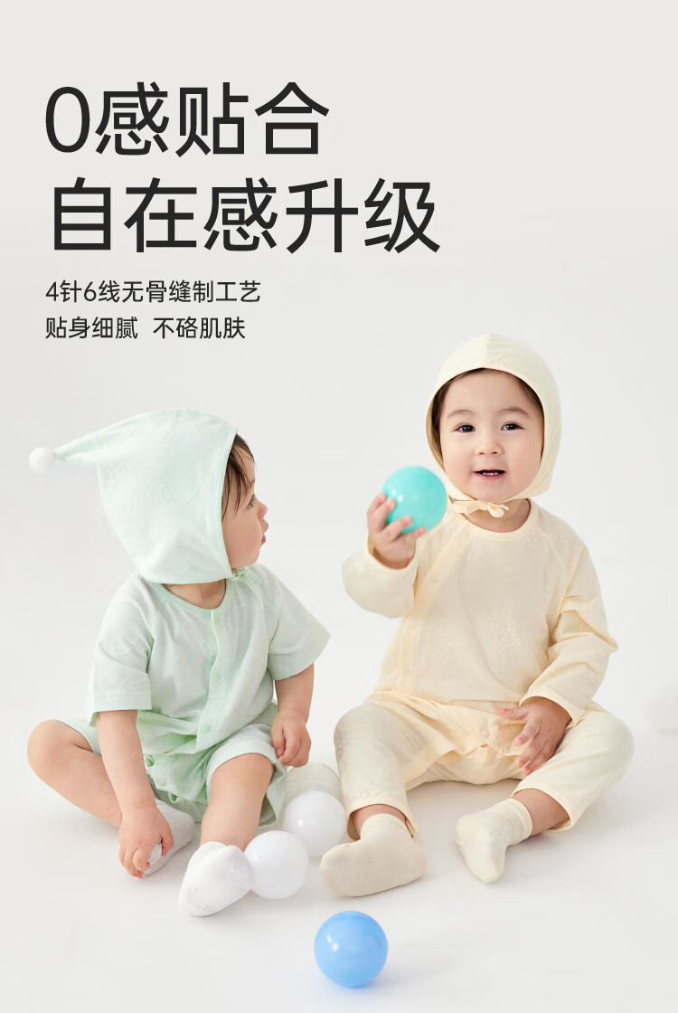 Wismorni Infant Clothes, Spring And Summer Thin Style, Boys And Girls Long Sleeve Bodysuit, Romper, Onesie, Air Conditioning Suit 3