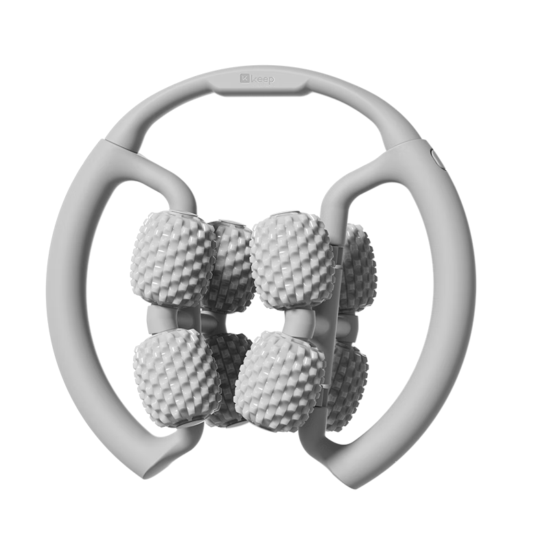 Keep 8 Detachable Circular Massager for Thighs And Calf Roller Slimming Device Muscle Relaxation Foam Roller Glacier Gray