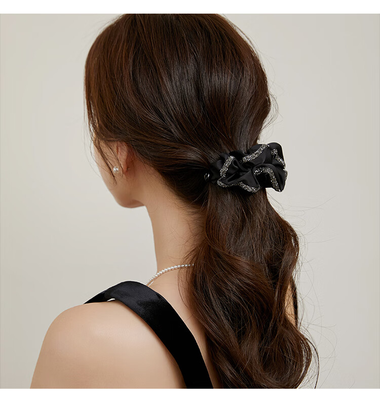 CHIMERA Hepburn Style Ponytail Twist Pleated Fabric Barrette Hair Clip Hair Accessory for Women Qixi Festival Gift 5