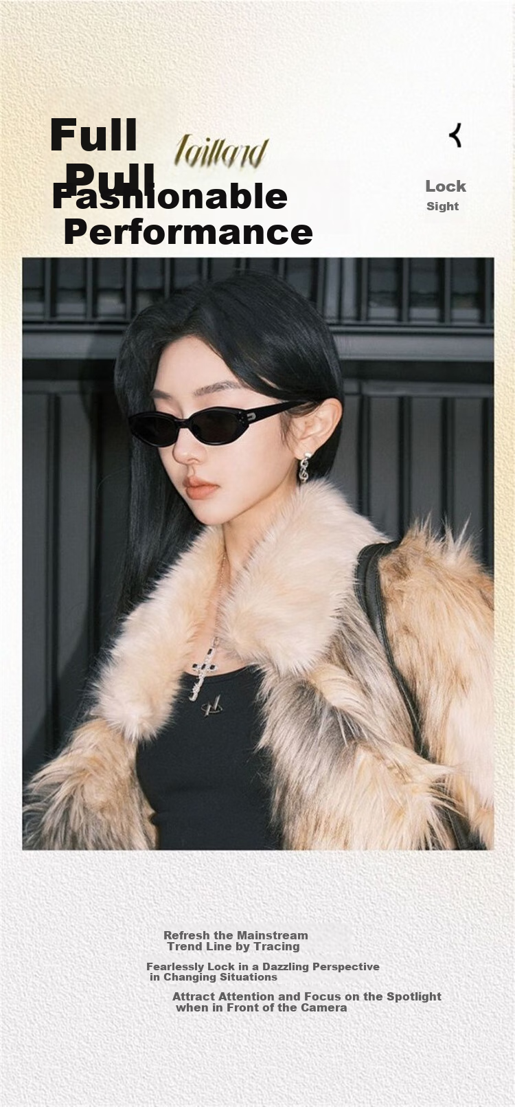 Angelamiao Women's Cat-Eye Small Frame Versatile Fashionable Sunglasses, High-Definition Polarized Sunglasses for Back-To 12