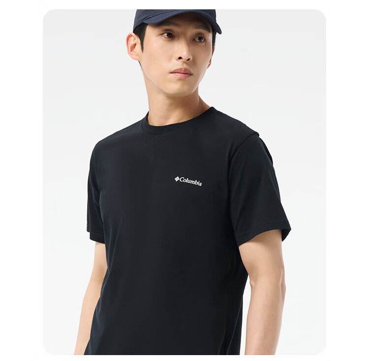 Columbia Men's T-Shirt 26 Spring Summer Outdoor Casual Sports Comfortable Cotton Breathable Short Sleeve AE8963 011 18