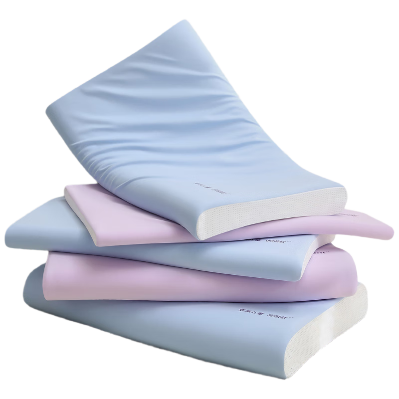 Luolaikids Pillowcase [Same As in Shopping Mall], Baby Class A All-Cotton Knitted Breathable Pillow Cover 3cm, Blue