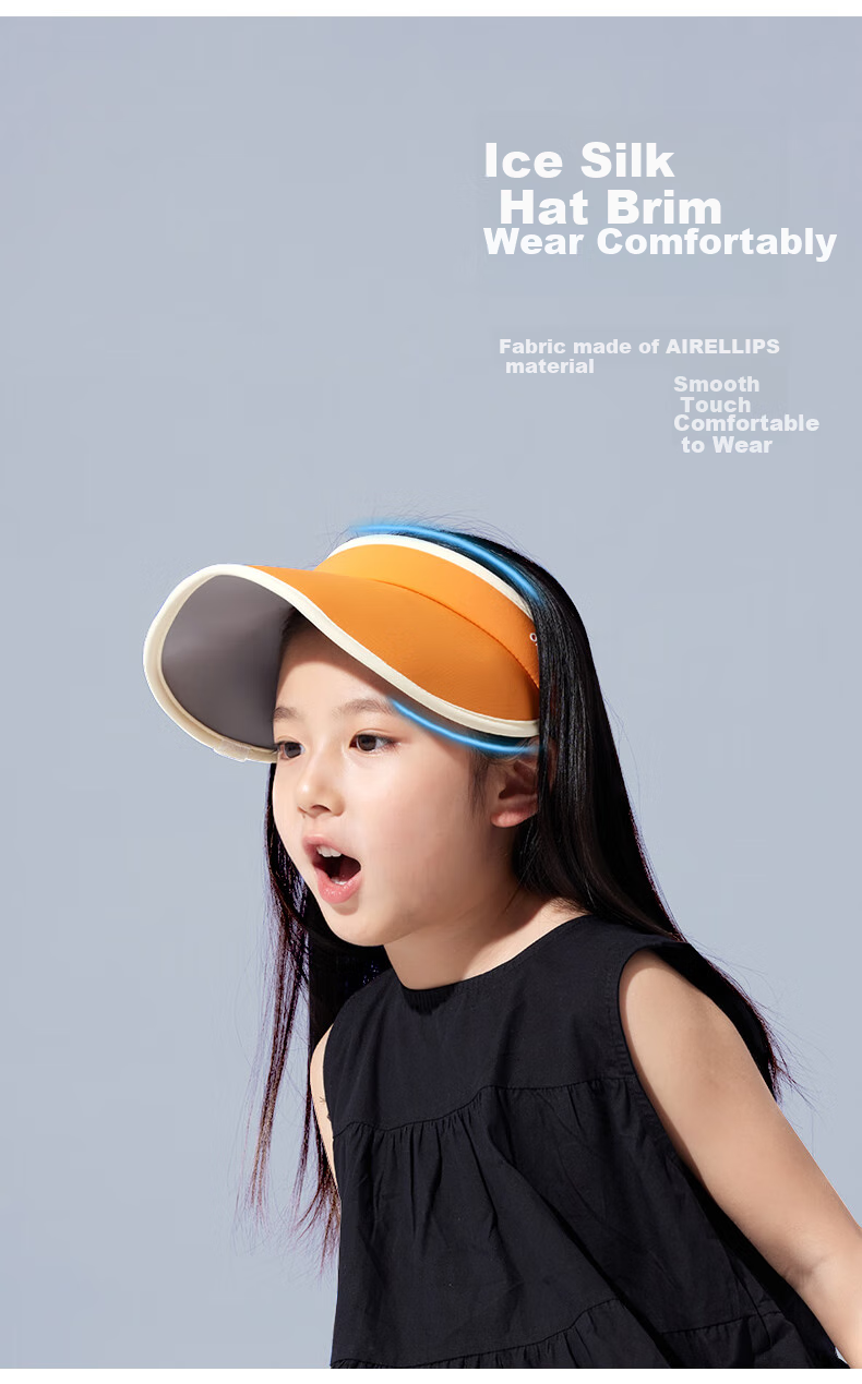 Obsu Japanese Obsu Anyu Children's Hat, Sun Protection, UV Protection, Foldable Sun Hat for Boys And Girls, Sports Black, Children's Hat 5