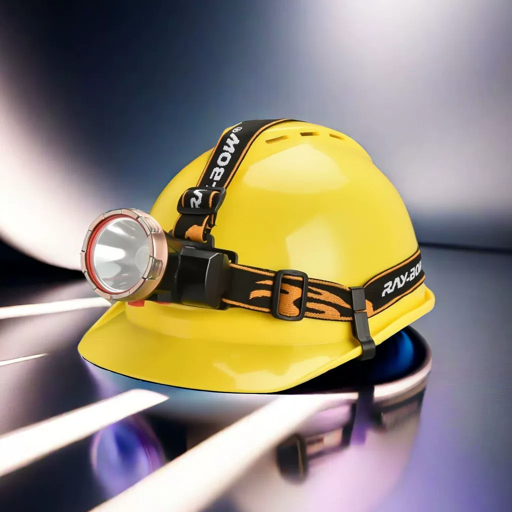 Kitahara Yako Mini Headlamp Rechargeable High Brightness Industrial Head-Mounted Safety Helmet Light with Clip [Industrial Grade Headlamp]
