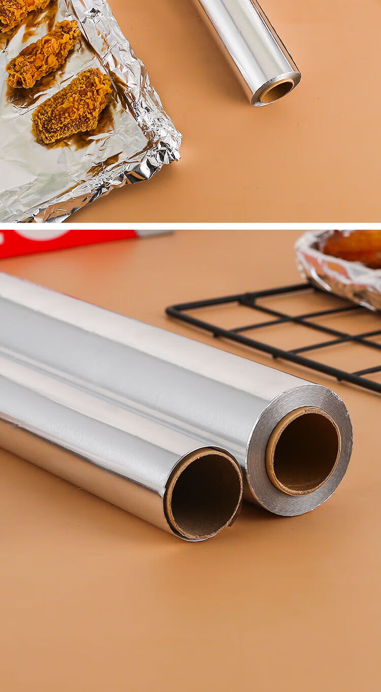 Jieribang Disposable Aluminum Foil Roll 30cm x 30m Household Boxed Aluminum Foil for Picnic BBQ Oven Baking Foil Paper 11